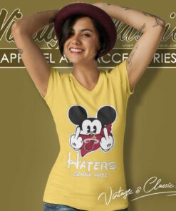 Nba Miami Heat Haters Gonna Hate Mickey Mouse V Neck TShirt