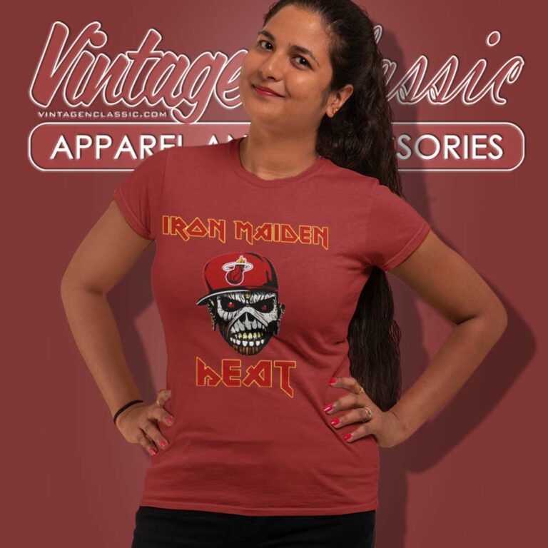 Nba Miami Heat Iron Maiden Band Women TShirt Nba Miami Heat Iron Maiden Band Women TShirt