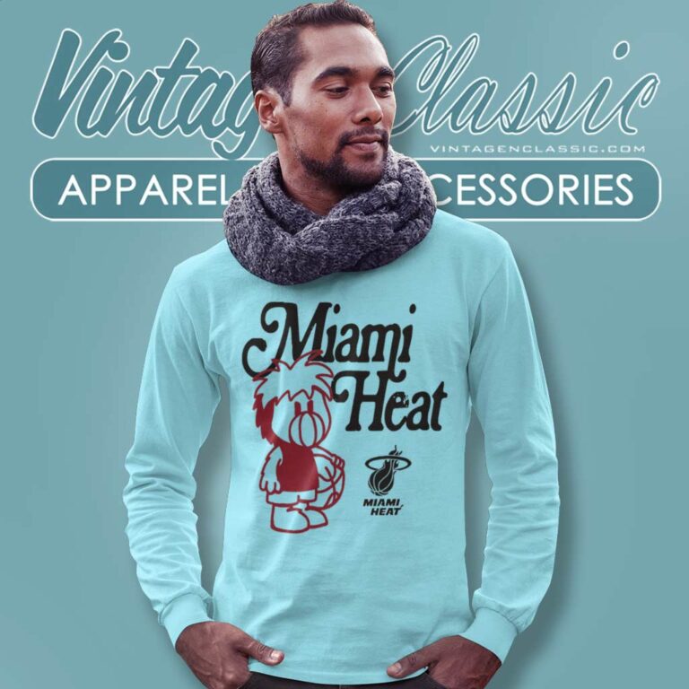 Nba Miami Heat Mascot Long Sleeve Tee Nba Miami Heat Mascot Long Sleeve Tee