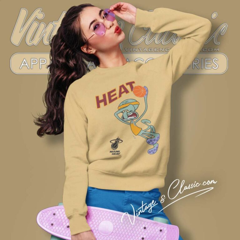 Nba Miami Heat Squidward Sweatshirt Nba Miami Heat Squidward Sweatshirt