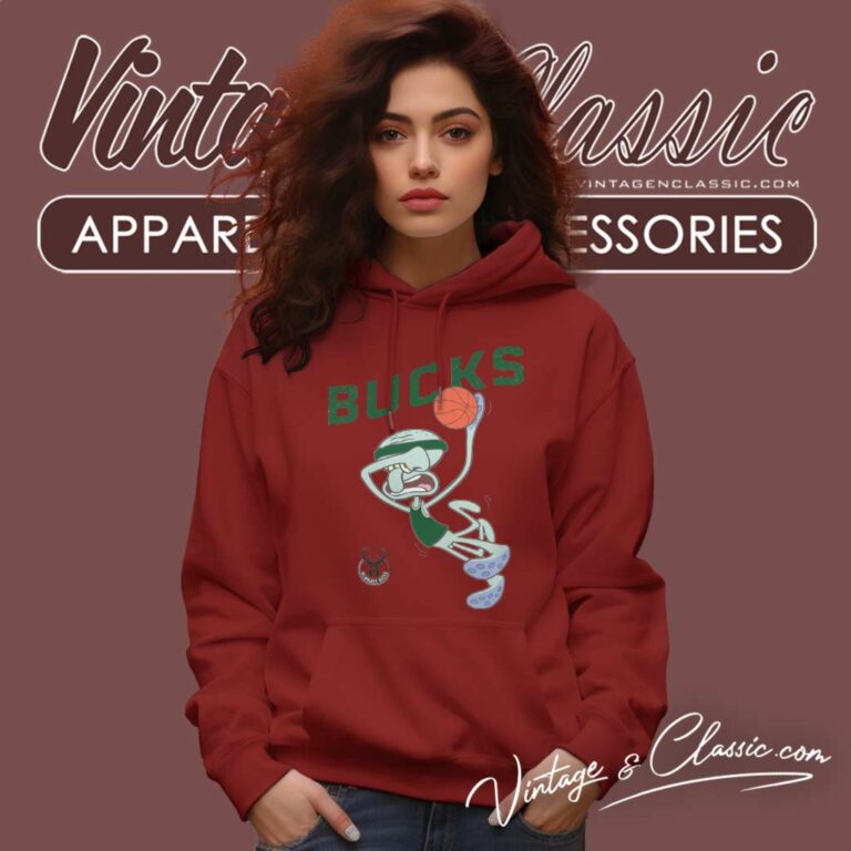 Nba Milwaukee Bucks Squidward Hoodie Nba Milwaukee Bucks Squidward Hoodie