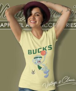 Nba Milwaukee Bucks Squidward V Neck TShirt