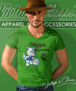 Nba Minnesota Timberwolves Mascot V Neck TShirt