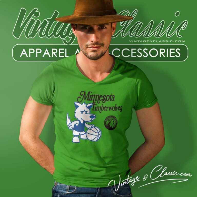 Nba Minnesota Timberwolves Mascot V Neck TShirt Nba Minnesota Timberwolves Mascot V Neck TShirt