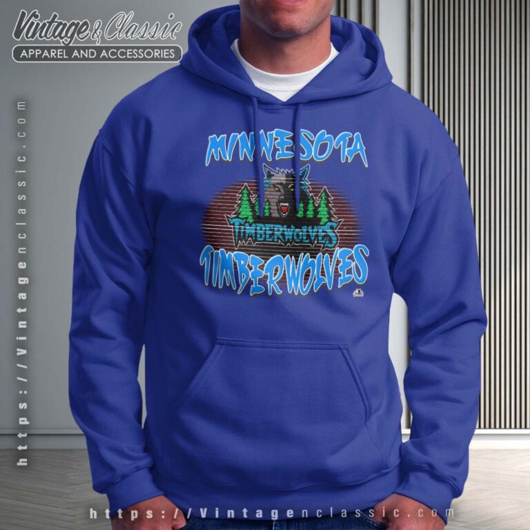 Nba Minnesota Timberwolves Retro Logo Hoodie Nba Minnesota Timberwolves Retro Logo Hoodie