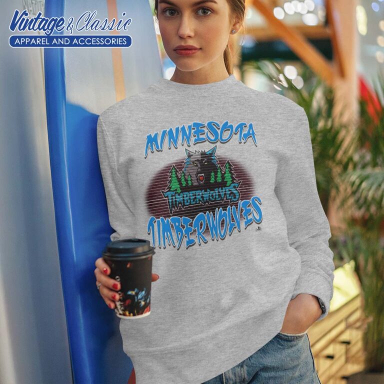 Nba Minnesota Timberwolves Retro Logo Sweatshirt Nba Minnesota Timberwolves Retro Logo Sweatshirt