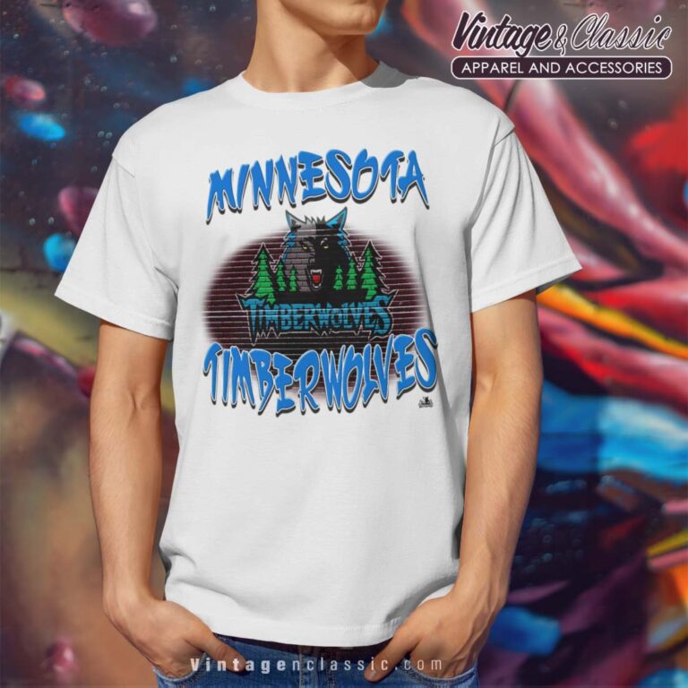 Nba Minnesota Timberwolves Retro Logo White T Shirt Nba Minnesota Timberwolves Retro Logo White T Shirt