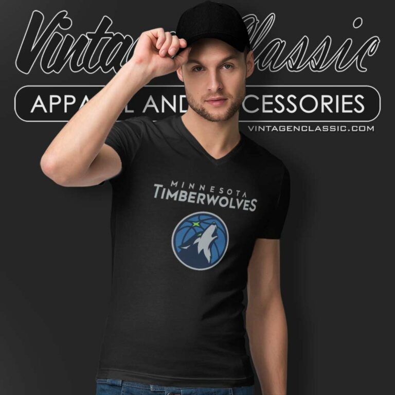 Nba Minnesota Timberwolves Team Logo V Neck TShirt Nba Minnesota Timberwolves Team Logo V Neck TShirt