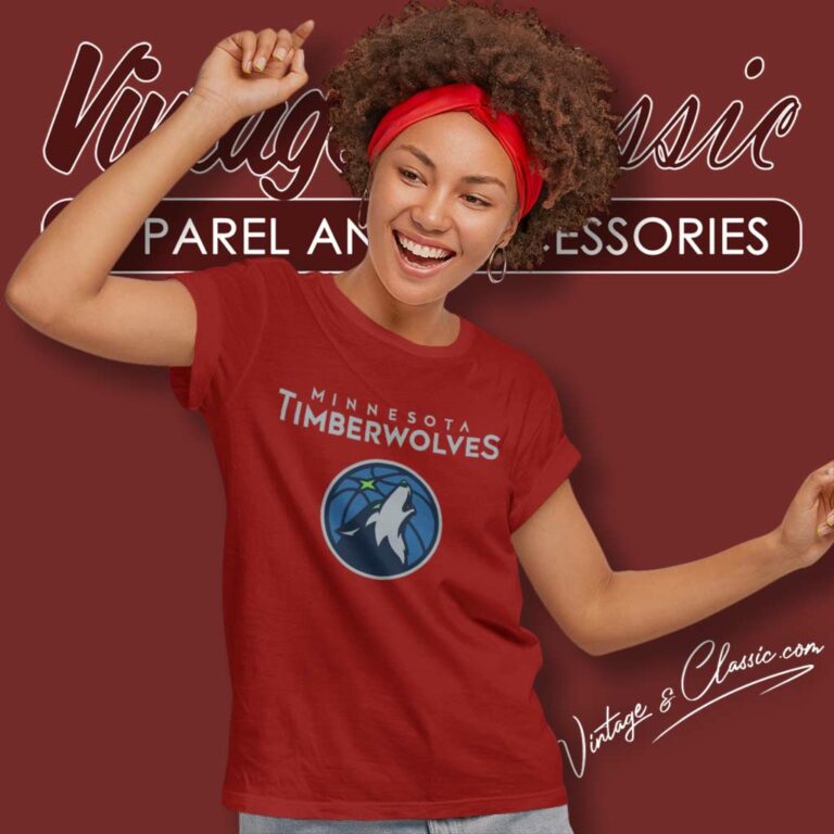 Nba Minnesota Timberwolves Team Logo Women TShirt Nba Minnesota Timberwolves Team Logo Women TShirt