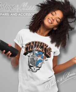 Nba New York Knicks Grateful Dead Skull Women T Shirt