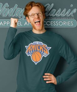 Nba New York Knicks Team Logo Knicks Long Sleeve Tee