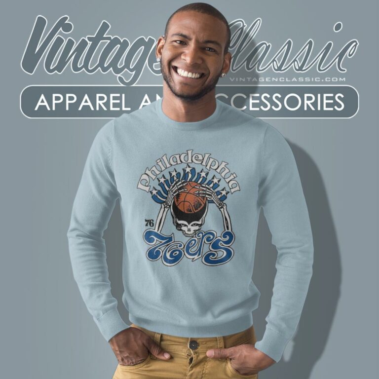 Nba Philadelphia 76ers Grateful Dead Skull Sweatshirt Nba Philadelphia 76ers Grateful Dead Skull Sweatshirt