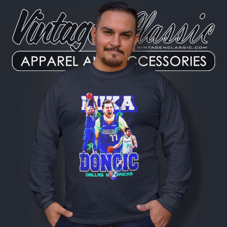 Nba Player Luka Doncic Mvp Dallas Mavericks Long Sleeve Tee Nba Player Luka Doncic Mvp Dallas Mavericks Long Sleeve Tee