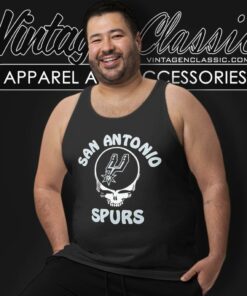 Nba San Antonio Spurs Grateful Dead Skull Tank Top Racerback