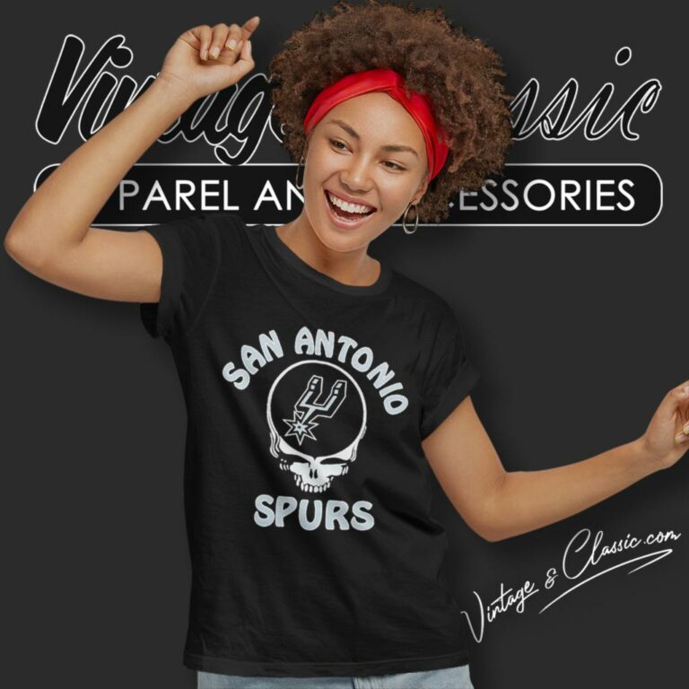 Nba San Antonio Spurs Grateful Dead Skull Women T Shirt Nba San Antonio Spurs Grateful Dead Skull Women T Shirt