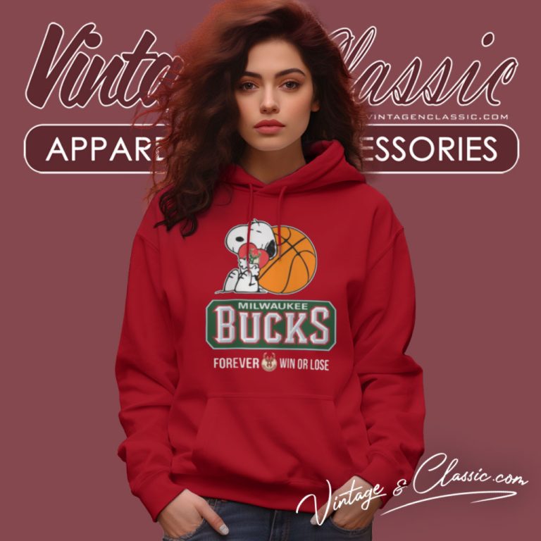 Nba The Peanuts Movie Snoopy Forever Win Or Lose Basketball Milwaukee Bucks Hoodie Nba The Peanuts Movie Snoopy Forever Win Or Lose Basketball Milwaukee Bucks Hoodie