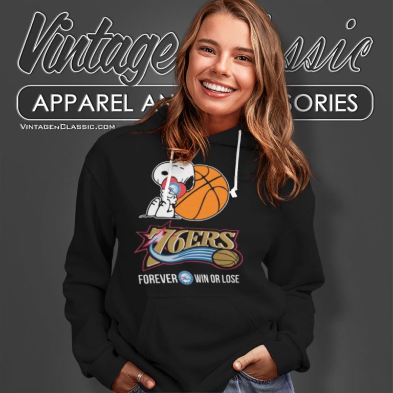 Nba The Peanuts Movie Snoopy Forever Win Or Lose Basketball Philadelphia 76ers Hoodie Nba The Peanuts Movie Snoopy Forever Win Or Lose Basketball Philadelphia 76ers Hoodie