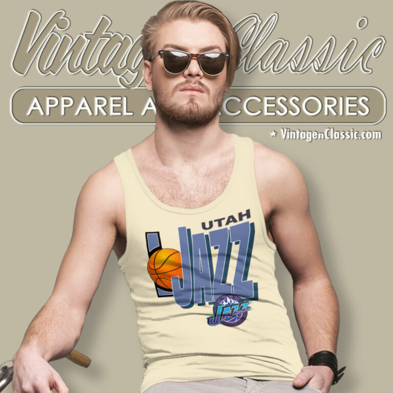 Nba Utah Jazz Logo Tank Top Racerback Nba Utah Jazz Logo Tank Top Racerback
