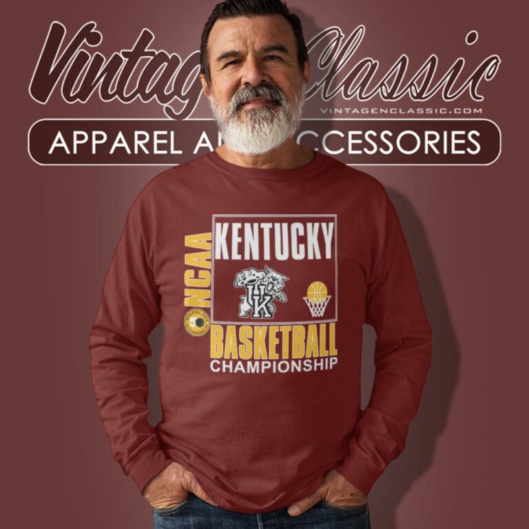 Ncaa Basketball Championship Kentucky Wildcats University Long Sleeve Tee Ncaa Basketball Championship Kentucky Wildcats University Long Sleeve Tee
