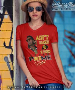 Ncaa Colorado Buffaloes Prime Time I Aint Hard To Find V Neck TShirt