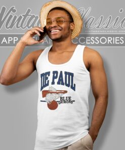 Ncaa Depaul Blue Demons University Basketball Tank Top Racerback
