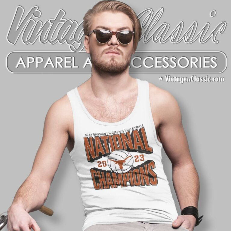 Ncaa Division I Womens Volleyball National Champions 2023 Texas Longhorns Tank Top Racerback Ncaa Division I Womens Volleyball National Champions 2023 Texas Longhorns Tank Top Racerback