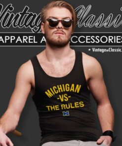 Ncaa Michigan Vs The Rules Amber Moots Tank Top Racerback