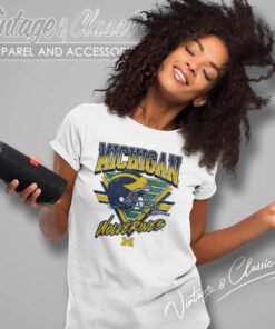 Ncaa Michigan Wolverines Triangle Shirt 5 Ncaa Michigan Wolverines Triangle Women TShirt