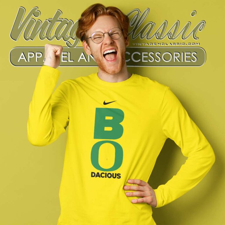 Ncaa Oregon Ducks Bo Dacious Nike Logo Long Sleeve Tee Ncaa Oregon Ducks Bo Dacious Nike Logo Long Sleeve Tee