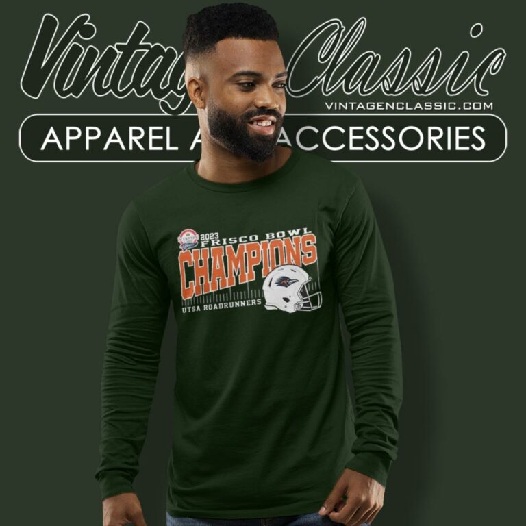 Ncaa Utsa Football 2023 Frisco Bowl Champions Helmet Long Sleeve Tee Ncaa Utsa Football 2023 Frisco Bowl Champions Helmet Long Sleeve Tee