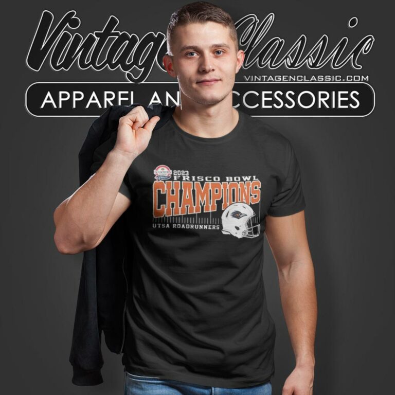 Ncaa Utsa Football 2023 Frisco Bowl Champions Helmet T Shirt Ncaa Utsa Football 2023 Frisco Bowl Champions Helmet T Shirt