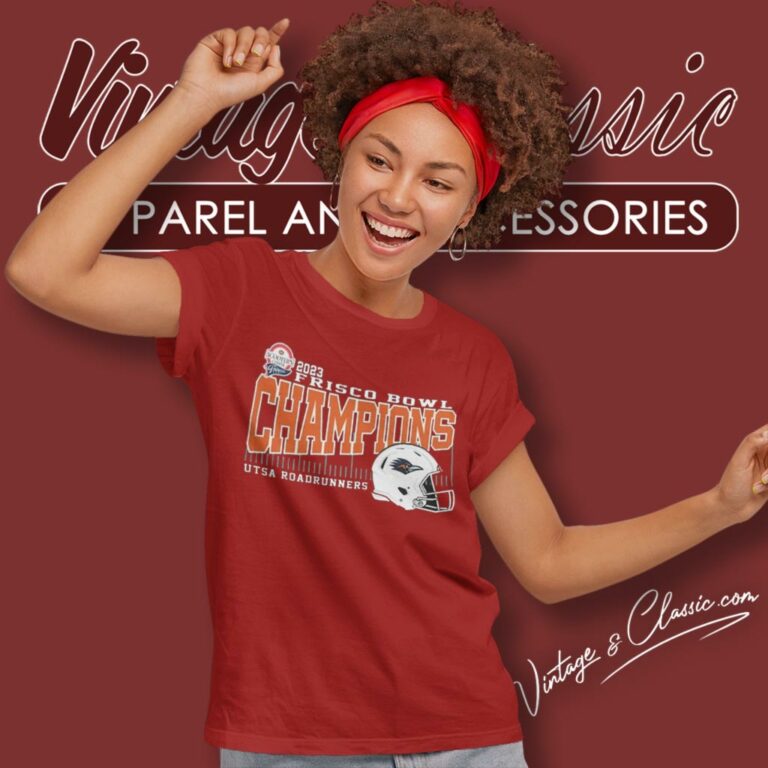 Ncaa Utsa Football 2023 Frisco Bowl Champions Helmet Women T Shirt Ncaa Utsa Football 2023 Frisco Bowl Champions Helmet Women T Shirt