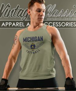 Ncaa Valiant Management Michigan Vs Everybody Tank Top Racerback