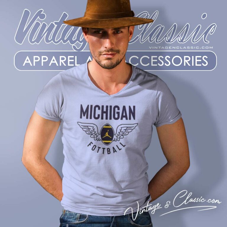 Ncaa Valiant Management Michigan Vs Everybody V Neck TShirt Ncaa Valiant Management Michigan Vs Everybody V Neck TShirt