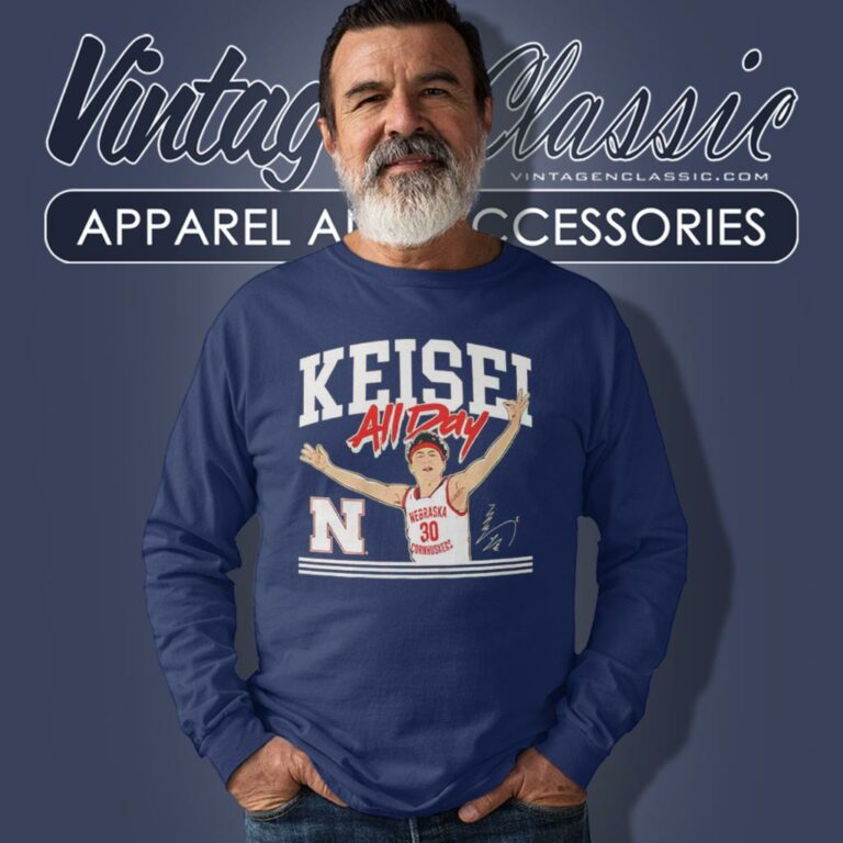 Nebraska Basketball Keisei Tominaga All Day Long Sleeve Tee Nebraska Basketball Keisei Tominaga All Day Long Sleeve Tee