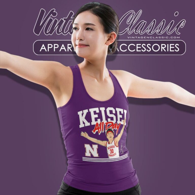 Nebraska Basketball Keisei Tominaga All Day Tank Top Racerback Nebraska Basketball Keisei Tominaga All Day Tank Top Racerback