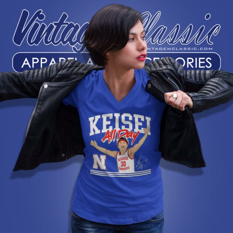 Nebraska Basketball Keisei Tominaga All Day V Neck TShirt Nebraska Basketball Keisei Tominaga All Day V Neck TShirt