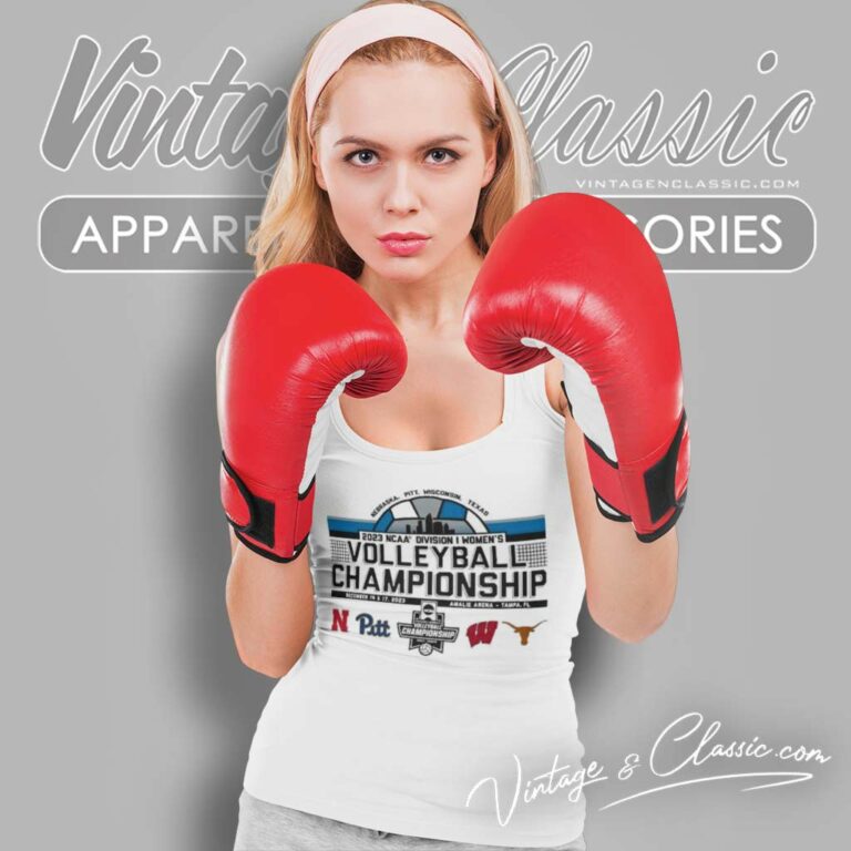 Nebraska Pitt Wisconsin And Texas Womens Volleyball Championship Tank Top Racerback Nebraska Pitt Wisconsin And Texas Womens Volleyball Championship Tank Top Racerback