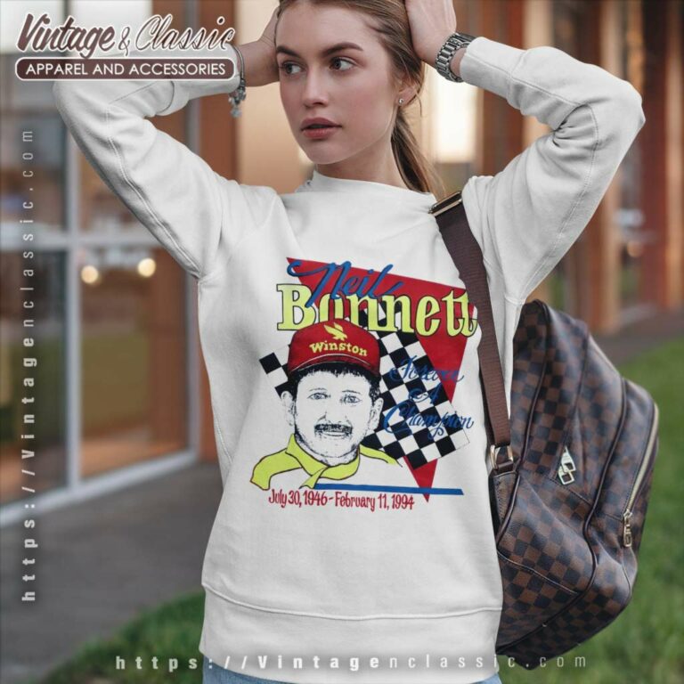 Neil Bonnett Memorial Nascar Vintage Sweatshirt Neil Bonnett Memorial Nascar Vintage Sweatshirt