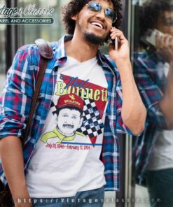 Neil Bonnett Memorial Nascar Vintage V Neck TShirt