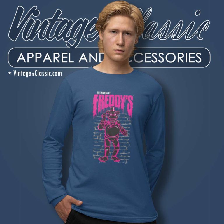 Neon Pink Freddy Against The Wall Neon Pink Freddy Against The Wall Long Sleeve Tee Neon Pink Freddy Against The Wall Neon Pink Freddy Against The Wall Long Sleeve Tee