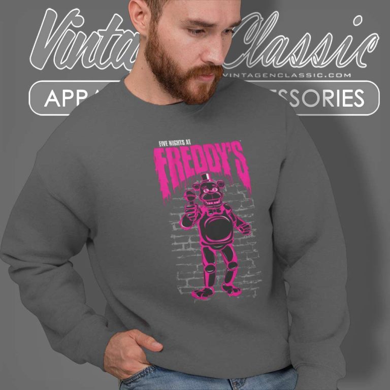 Neon Pink Freddy Against The Wall Neon Pink Freddy Against The Wall Sweatshirt Neon Pink Freddy Against The Wall Neon Pink Freddy Against The Wall Sweatshirt