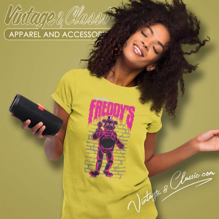 Neon Pink Freddy Against The Wall Neon Pink Freddy Against The Wall Women TShirt Neon Pink Freddy Against The Wall Neon Pink Freddy Against The Wall Women TShirt