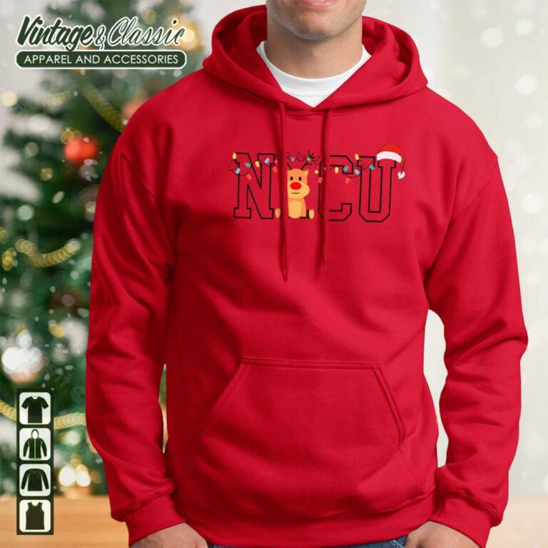 Neonatal Intensive Care Nurse Santa Christmas NICU Christmas Hoodie Neonatal Intensive Care Nurse Santa Christmas NICU Christmas Hoodie