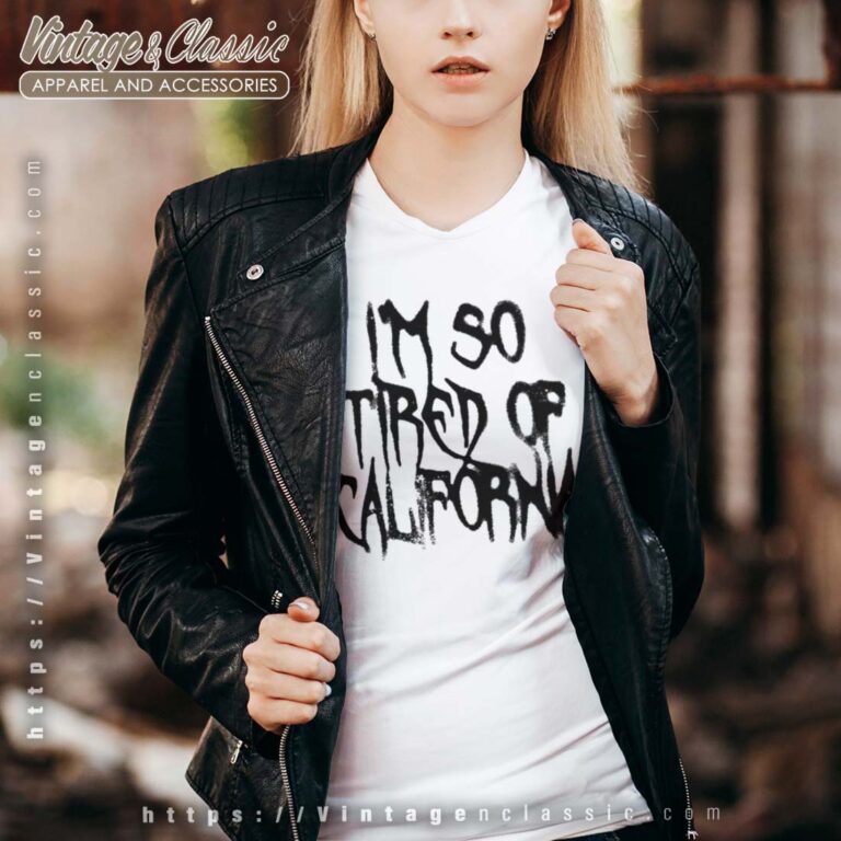 Nessa Barrett Merch Shirt Im So Tired Of California Vneck Nessa Barrett Merch Shirt Im So Tired Of California Vneck