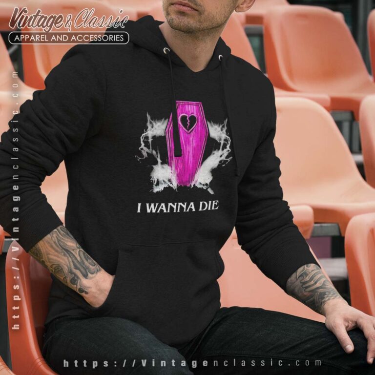 Nessa Barrett Mesh I Wanna Die Hoodie Nessa Barrett Mesh I Wanna Die Hoodie