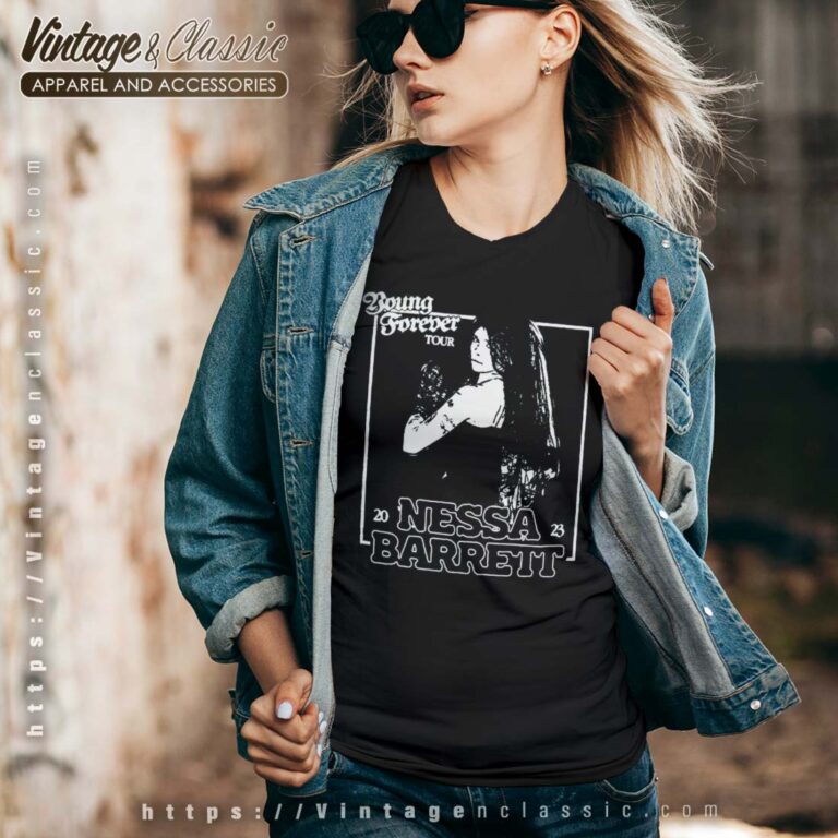 Nessa Barrett Young Forever Tour 2023 Vneck Nessa Barrett Young Forever Tour 2023 Vneck