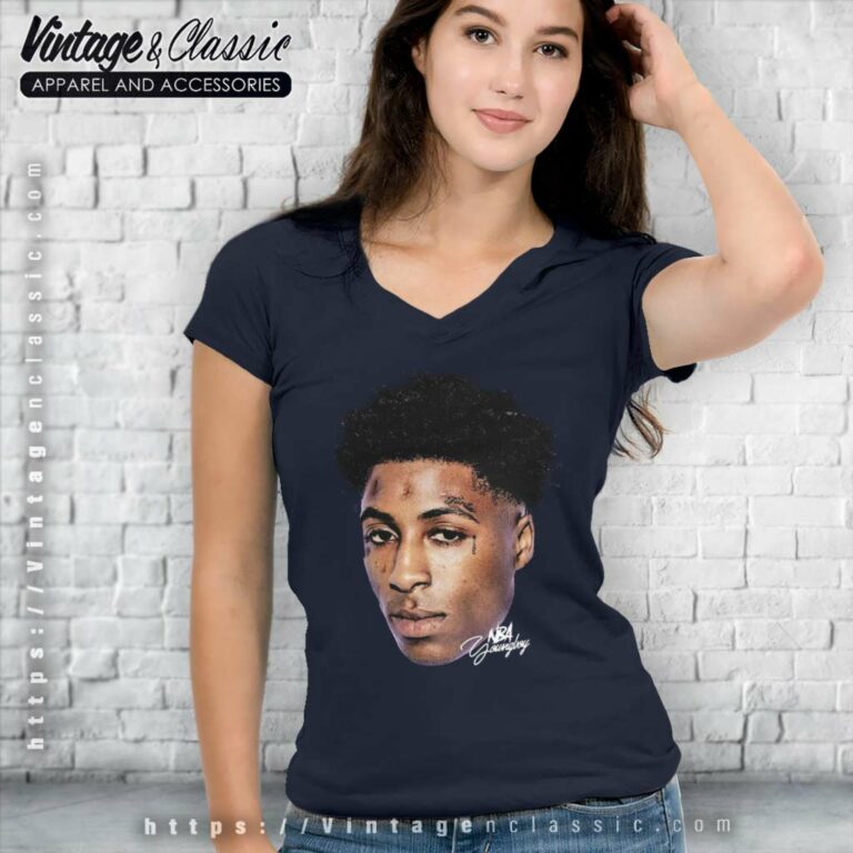 Never Broke Again Music Young Money Face V Neck TShirt Never Broke Again Music Young Money Face V Neck TShirt