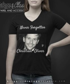 Never Forgotten Christian Oliver V Neck TShirt