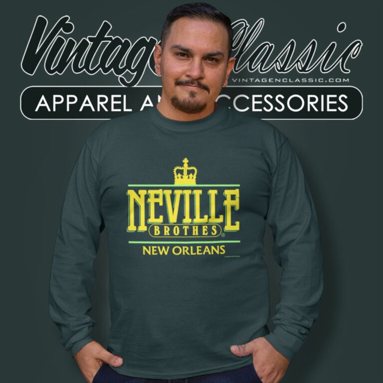 Neville Brothers New Orleans Mardi Gras Long Sleeve Tee Neville Brothers New Orleans Mardi Gras Long Sleeve Tee